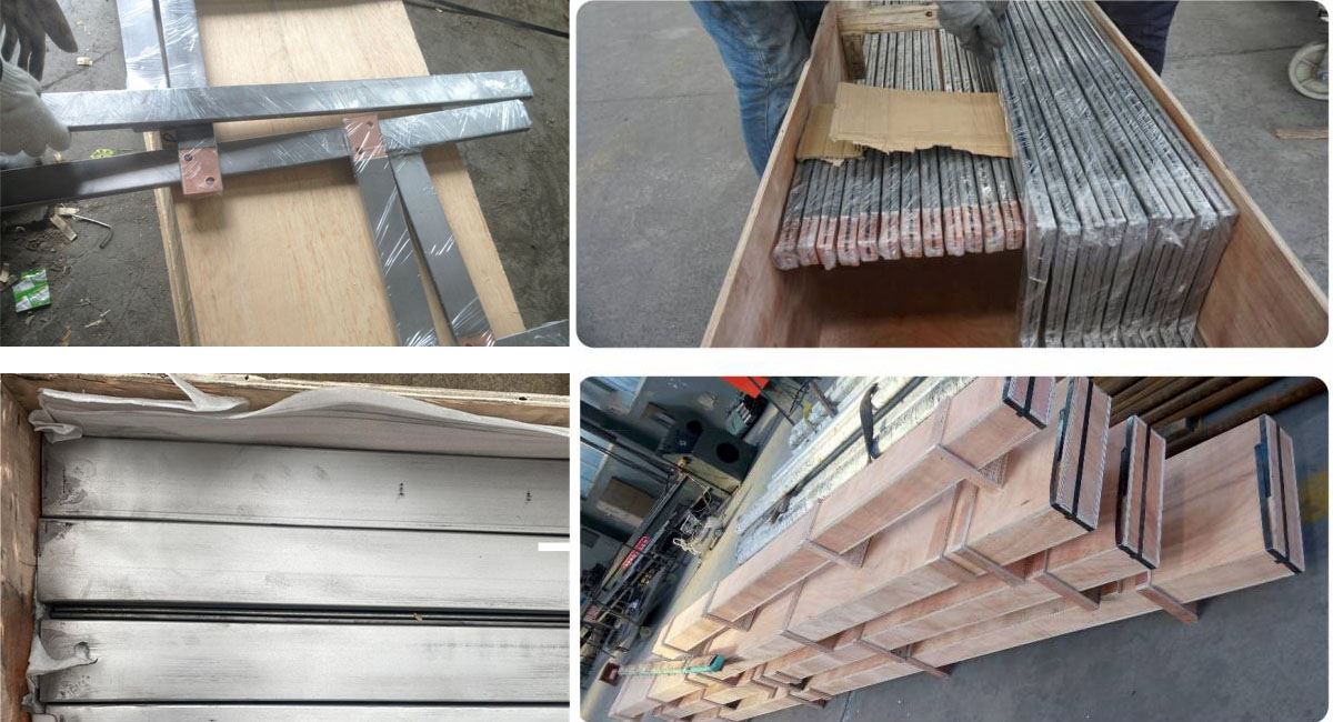titanium clad copper bar packing
